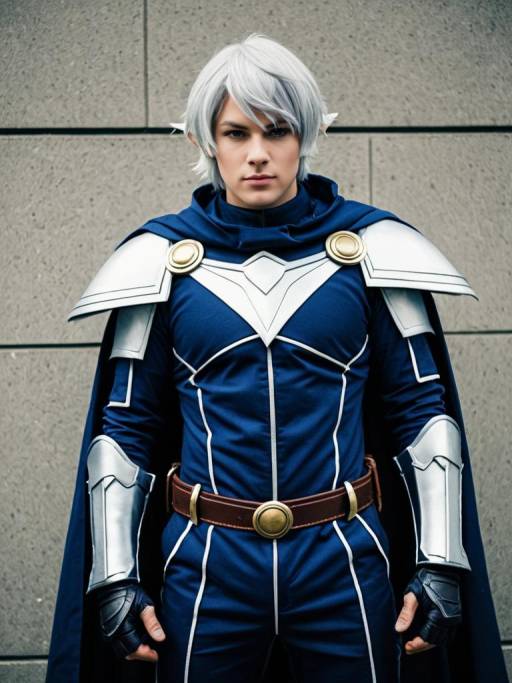 Man in Corrin Cosplay Costume