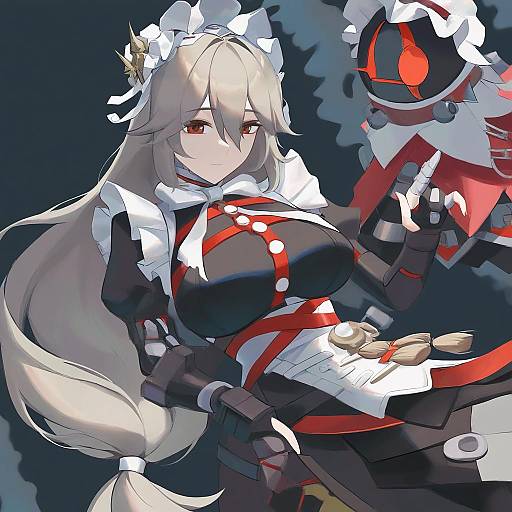 Illustration of Alexandrina sebastiane, zenless zone zero in the style of Banned artist