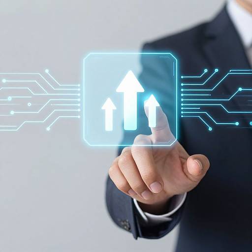 Caring Hand Uploading Digital Data