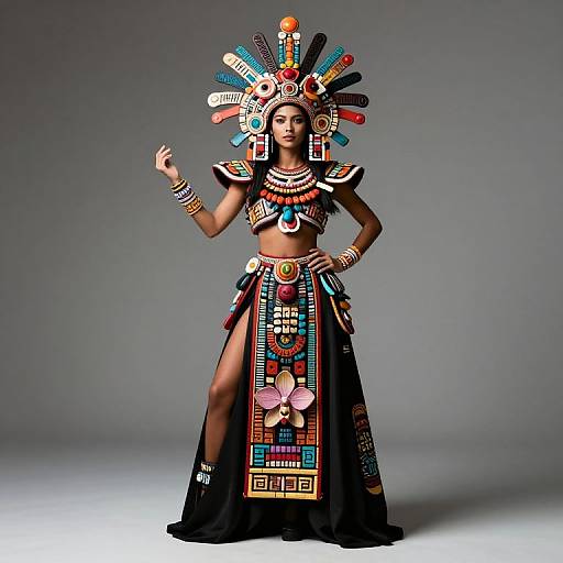 Aztec-Inspired Couture Orchid Mantis