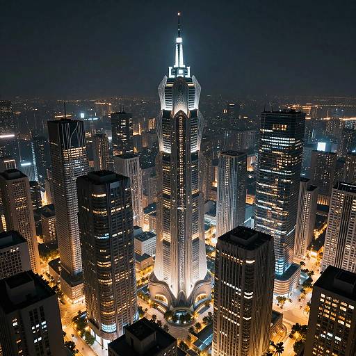 Futuristic AI-Generated Cityscape Art