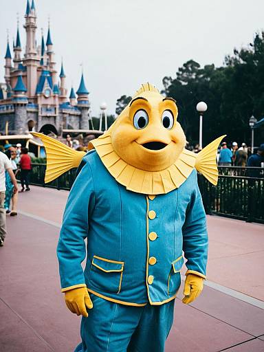 Man in Disney Flounder Cosplay Portrait