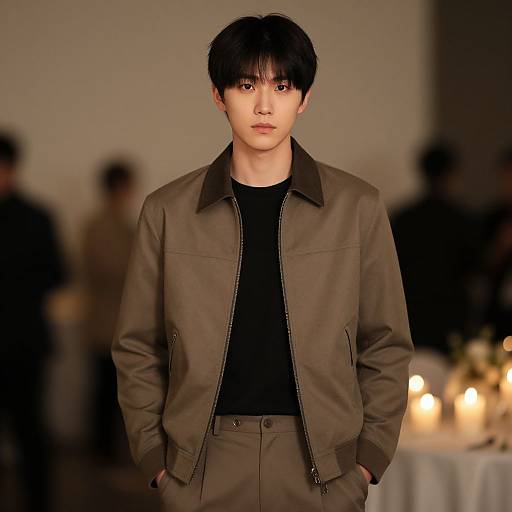 Realistic Male Party Wear Portrait