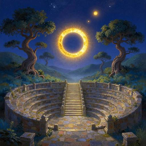 Mystical Baroque Amphitheater Eclipse