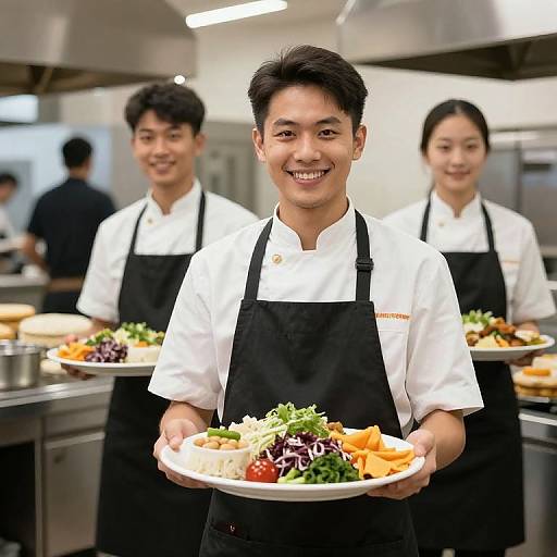 Professional Catering Staff Team