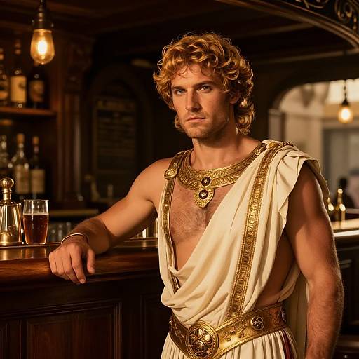 Dionysus Visits Leather Bar at Golden Hour