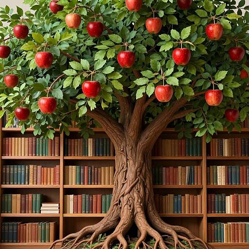 Bookshelf Tree of Knowledge and Growth