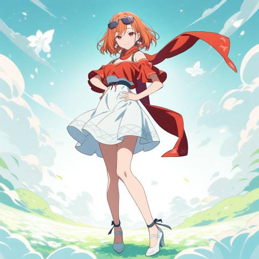 Contemplative Girl in Serene Meadow
