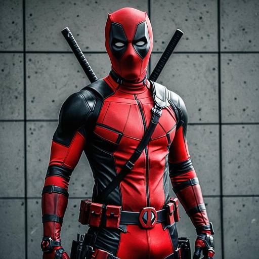 Dynamic Deadpool Cosplay Costume Design