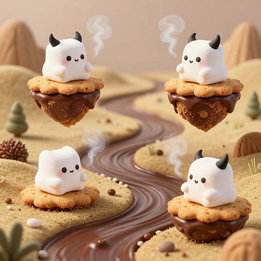 Surreal Chocolate River Islands