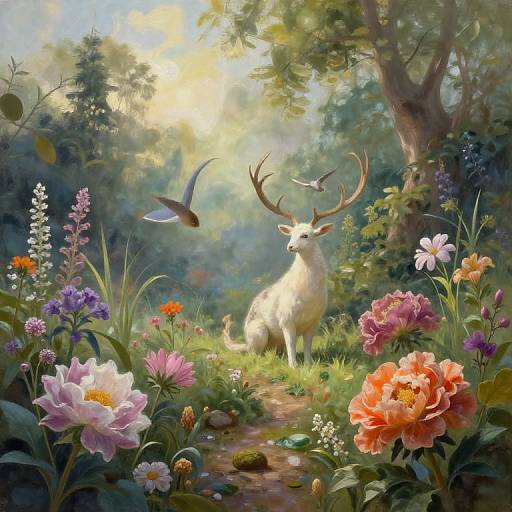 Ethereal Nature-Inspired Digital Paintings