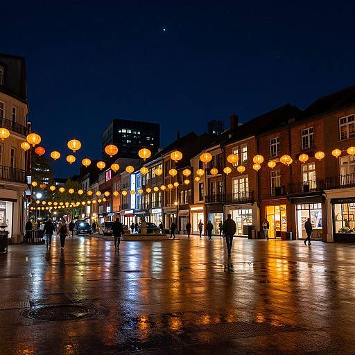 Starry Night Urban Cityscape Aesthetic