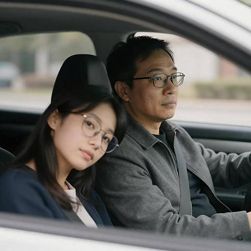 Capturing a Tender Moment in Car
