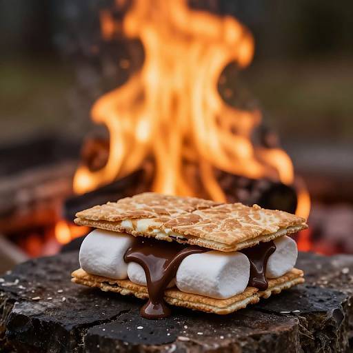 Cozy S'more by Flickering Flames