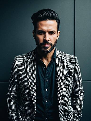 Cinematic Realism Fashion Portrait of Man