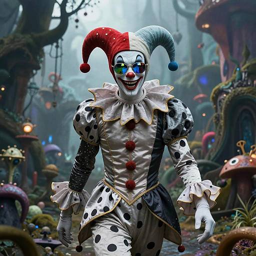 Sinister Jester in Fantasy World
