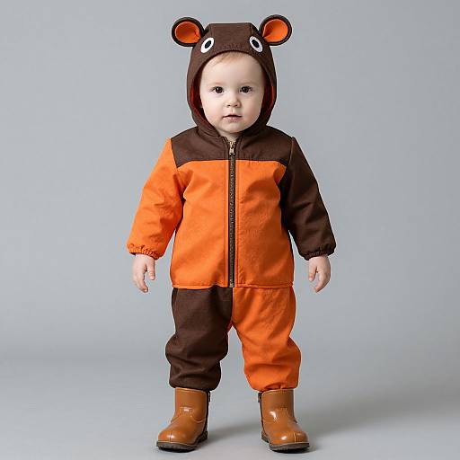 Toddler in League Their Own Costume