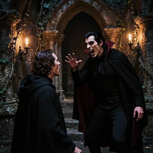 Dramatic Vampire Hunter Confrontation