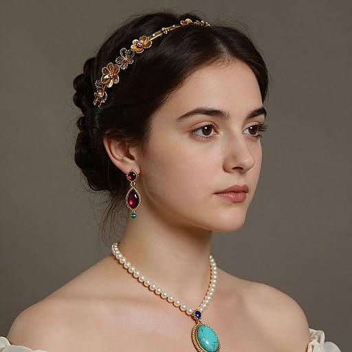 Elegant Classical Portrait of Cornelia