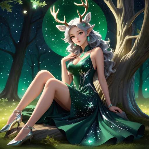 Enchanting Forest Fairy Offering a Gem Enchanting Forest Fairy Offering a Gem
