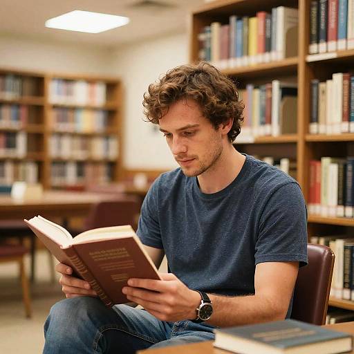 Candid Lifestyle Portrait in Library