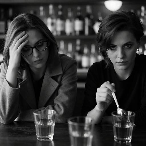 Intense Moment at the Bar