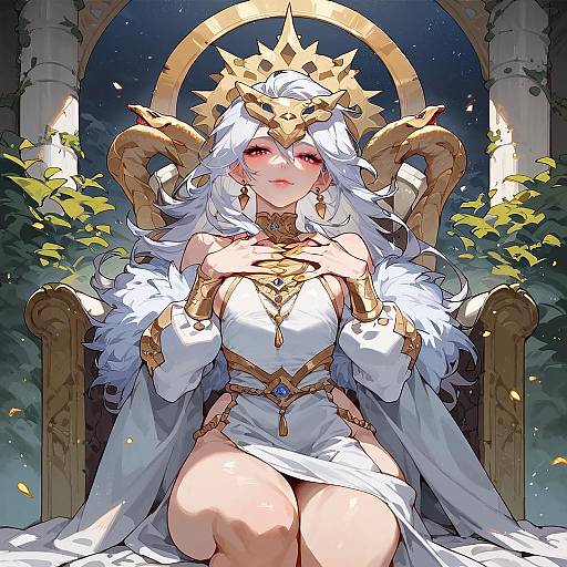 Masked Gwyndolin on Cathedral Throne