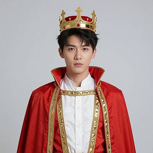 Regal Prince in Red and Gold