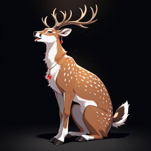 Majestic Deer with Elegant Jewelry Display Majestic Deer with Elegant Jewelry Display