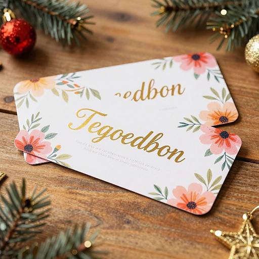 Elegant Floral Gift Voucher Design