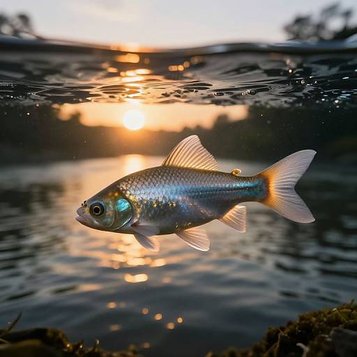 Surreal Translucent Glass Fish