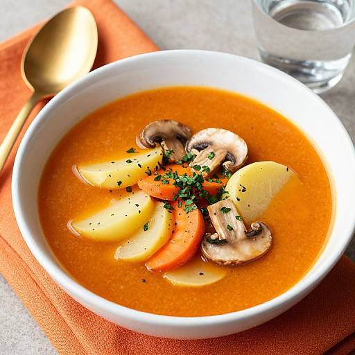 Golden Spoon with Vibrant Cioppino Soup