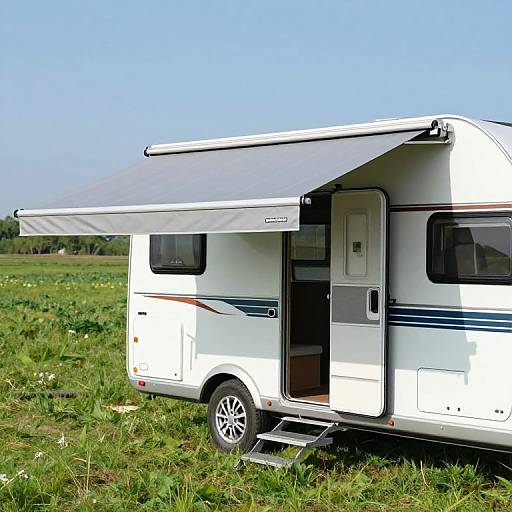Compact Caravan with Inflatable Awning