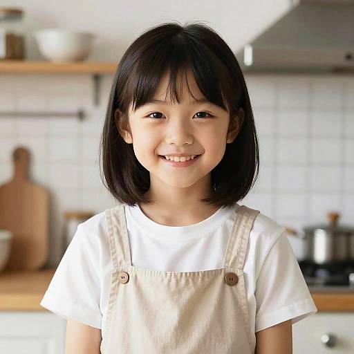 8K Photorealistic Girl in Kitchen Daylight
