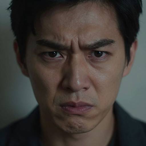 Close-Up of Frustrated Face