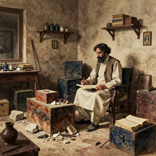 Early 20th Century Archaeologist's Room