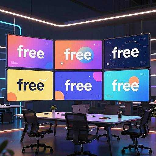 Futuristic AI Banner Generator Workspace