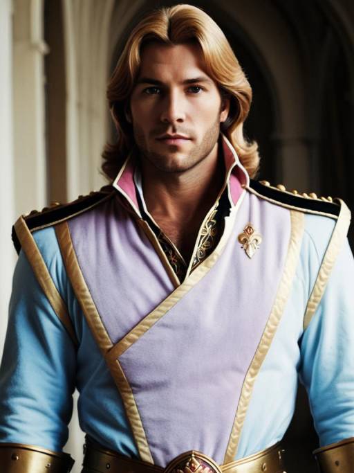 Man in Heroic Prince Adam Costume