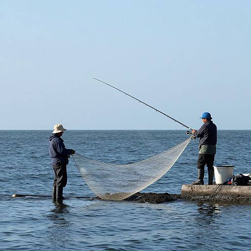 Ethereal Fishermen Catching Time