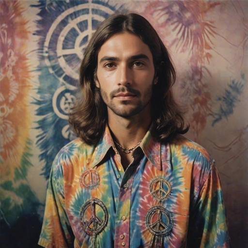 Vintage 1970s Musician Glamour Portrait