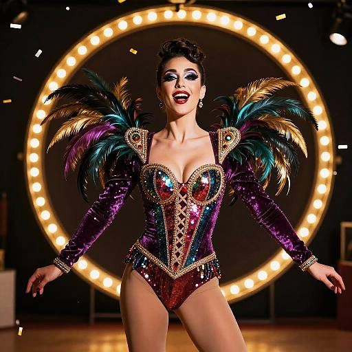 Cinematic Carnival Contortionist Portrait