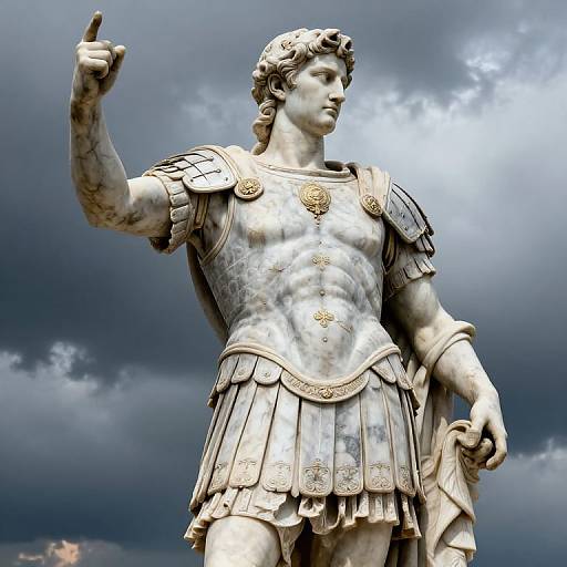 Majestic Marble Statue of Maximus