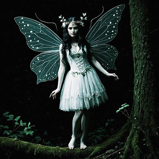 Mystical Fairy in Enchanted Forest