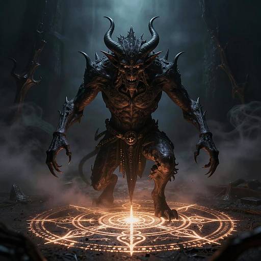 Choronzon Demon in Smoky Shadows