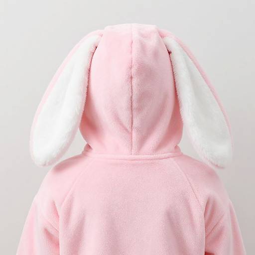 Person in Pink Bunny Suit