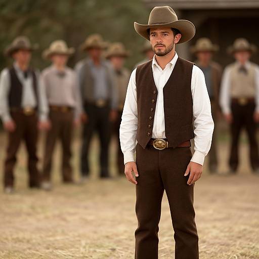 Old Hollywood Cowboy Style Portrait