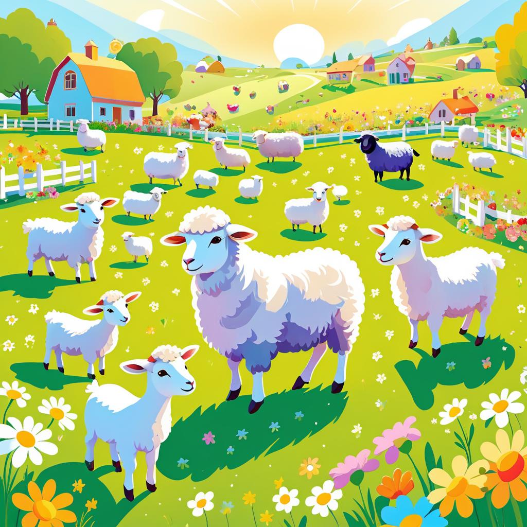 Charming Petting Zoo in a Sunny Meadow