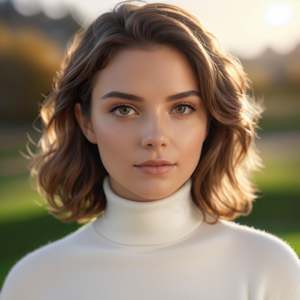 Serene Portrait of a Young Woman