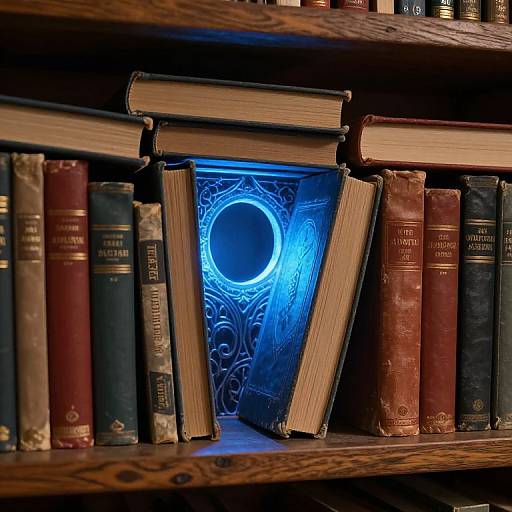 Enchanted Library Portal Close-Up