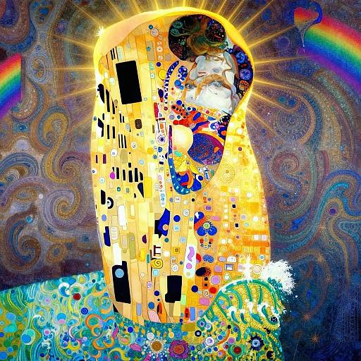 Psychedelic Fairy with Sun Halo